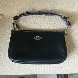 Coach mini black purse used once
